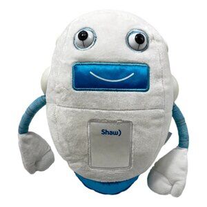 Shaw BUD Earbud Plush Robot Mascot Cable Television  9 inch Tall Western Canada